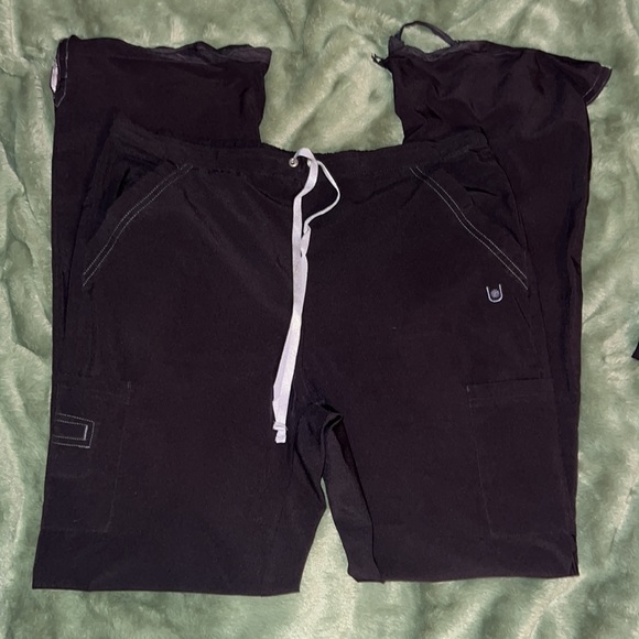 Urbane Performance Endurance cargo scrub pants, black, 5 pockets, sz small tall - Picture 2 of 7